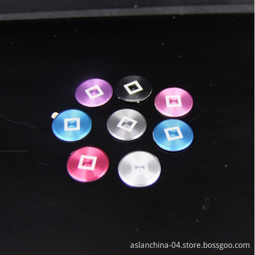 for iPhone 4/4s Color Aluminum Home Button Sticker Skin